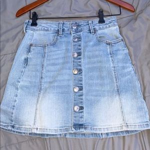 Light Wash Denim Skirt